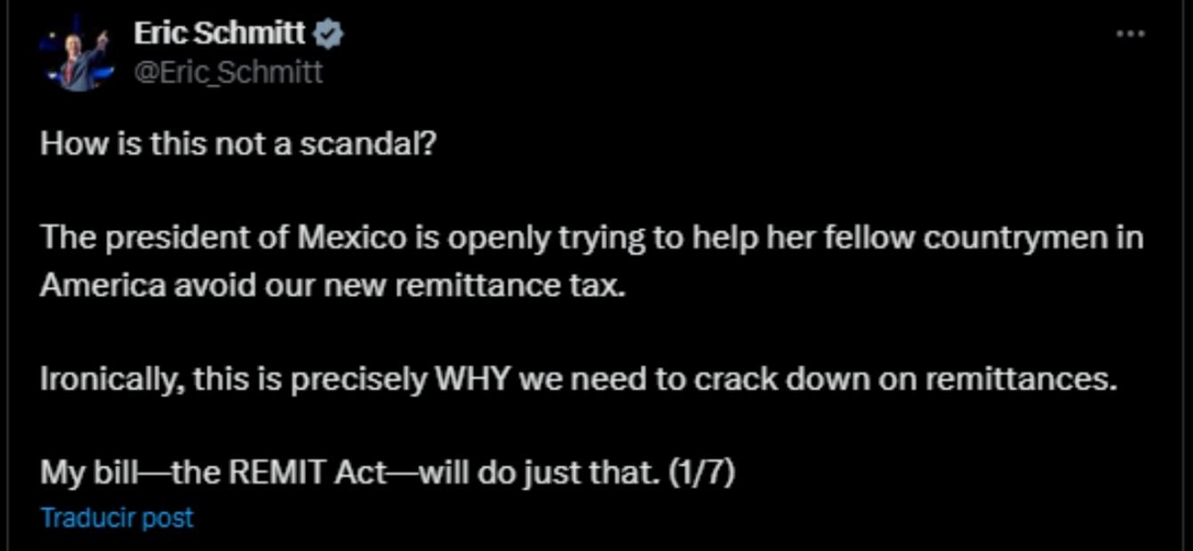 Intercambio de tuits entre Esteban Moctezuma y Eric Schmitt. Foto: Captura