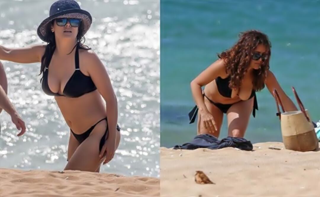 Salma looks sexy in bikini. (Photo: Taken from the Daily Mail)