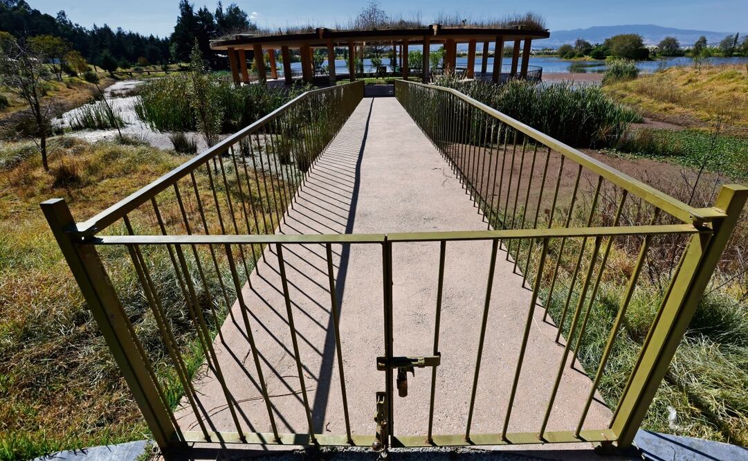 El Ajolotario se encuentra cerrado y en malas condiciones, denuncian vecinos de la zona. Foto: Jorge Alvarado | El Universal