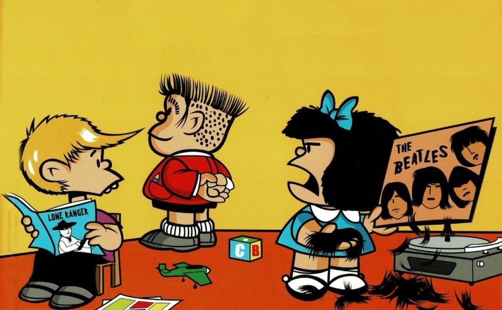 Manolito y Mafalda. Fuente: Instagram @mafaldadigital