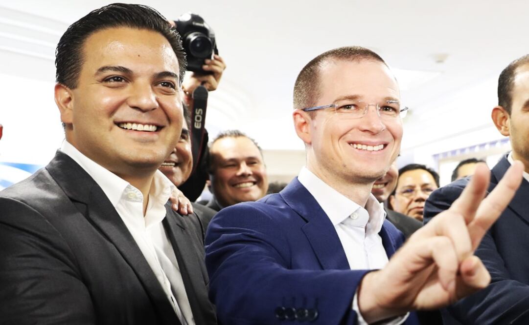 Damián Zepeda and Ricardo Anaya - Photo: Juan Carlos Reyes García/EL UNIVERSAL