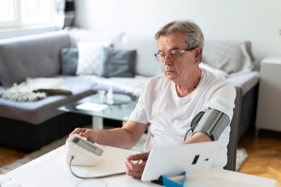 Una medida de prevención esencial para controlar la presión arterial sin tener que salir del hogar. Fuente:Freepik