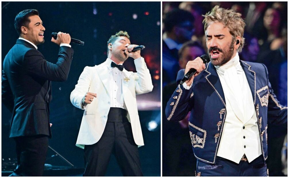 Carlos Rivera y David Bisbal rindieron homenaje en la gala a José José; Alejandro Fernández, por su parte, a su padre Vicente. Foto: AP | EFE | AFP