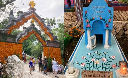 ¿Qué significan los colores en las lápidas del panteón del parque Xcaret?