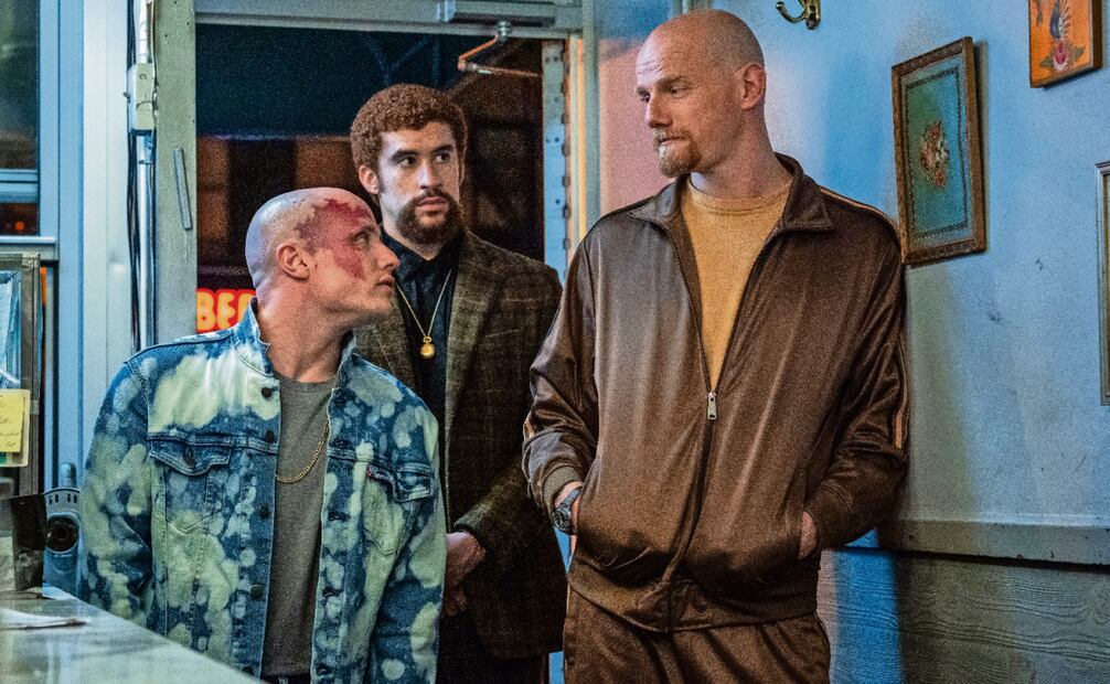 Actúan Yuri Kolokolnikov, Bad Bunny, quien interpreta a un gánster, y Nikita Kukushkin. Foto: Sony Pictures
