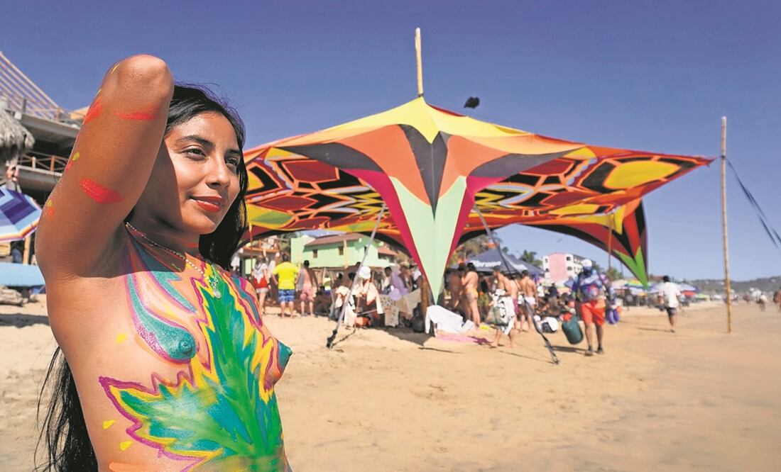 Esta edición del festival nudista atrajo a casi 40% de mujeres, a diferencia de otros años. Foto: Mario Arturo Martínez / EL UNIVERSAL