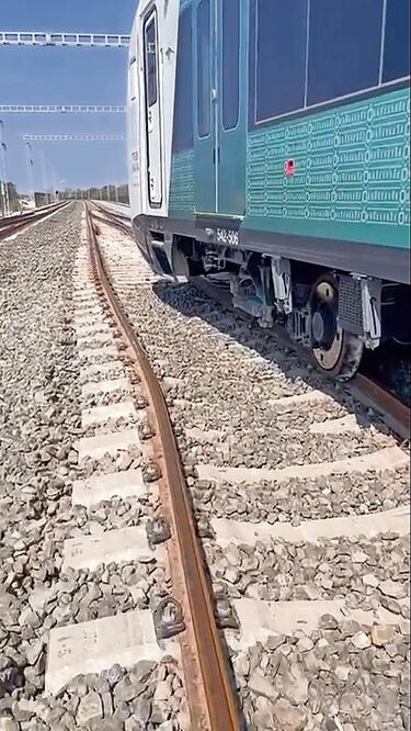 Tren Maya se descarrila. Foto: Especial