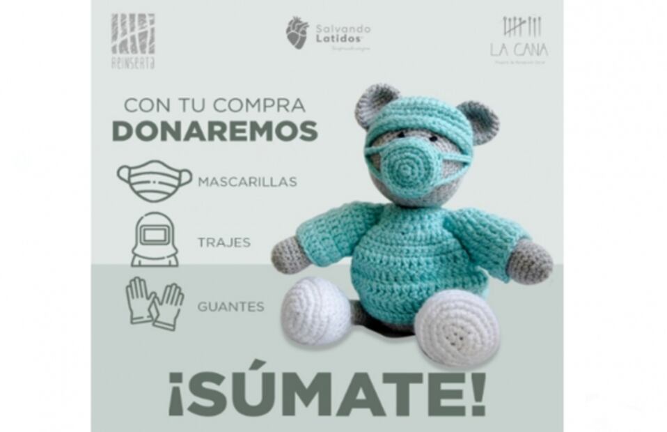 Reclusas elaboran peluches para insumos contra Covid-19