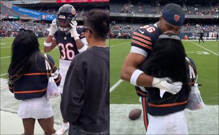 Simone Biles protagoniza amoroso momento con Jonathan Owens previo al Rams vs Bears en la NFL