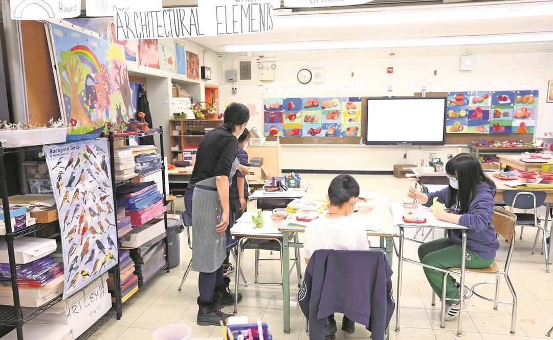 El rendimiento de los alumnos de EU al inicio del presente curso escolar fue más bajo que un año normal, reportó la organización NWEA. Foto: Michael loccisano/ AFP.