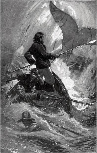 Ilustración de Moby Dick, en una edición de la novela de 1892.