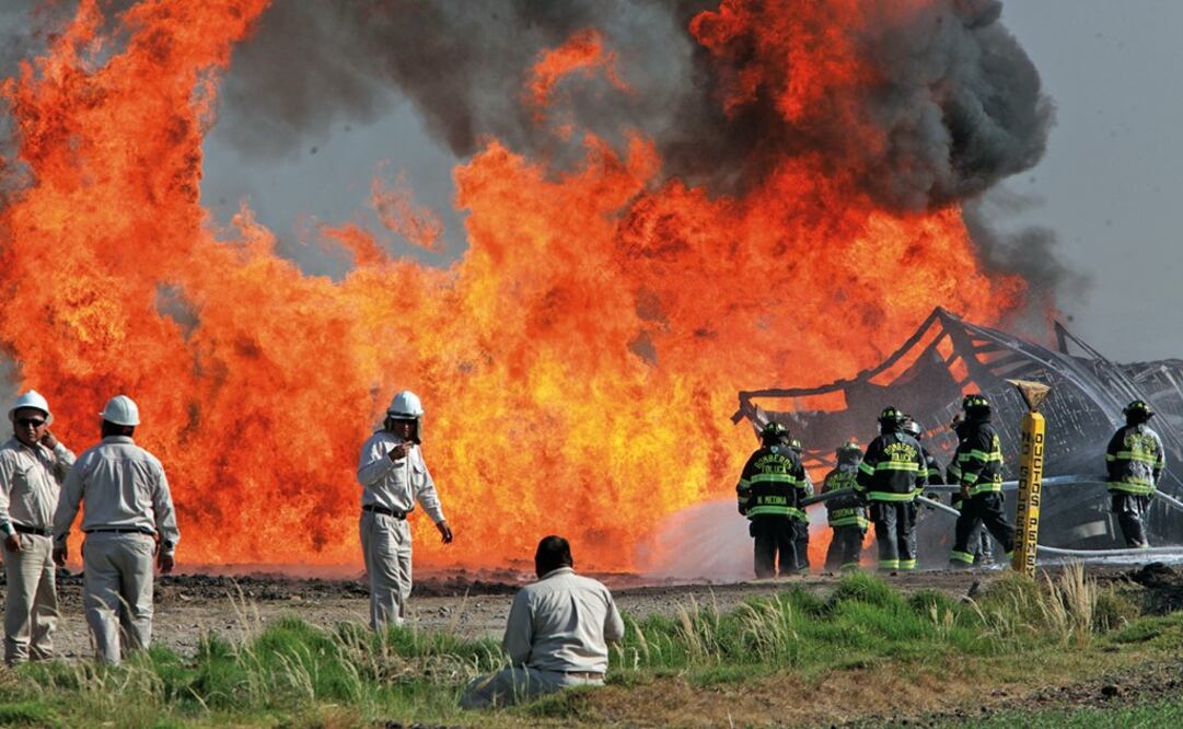 A pipeline in the state of Hidalgo exploded on Friday - Photo: Jorge Alvarado/EL UNIVERSAL