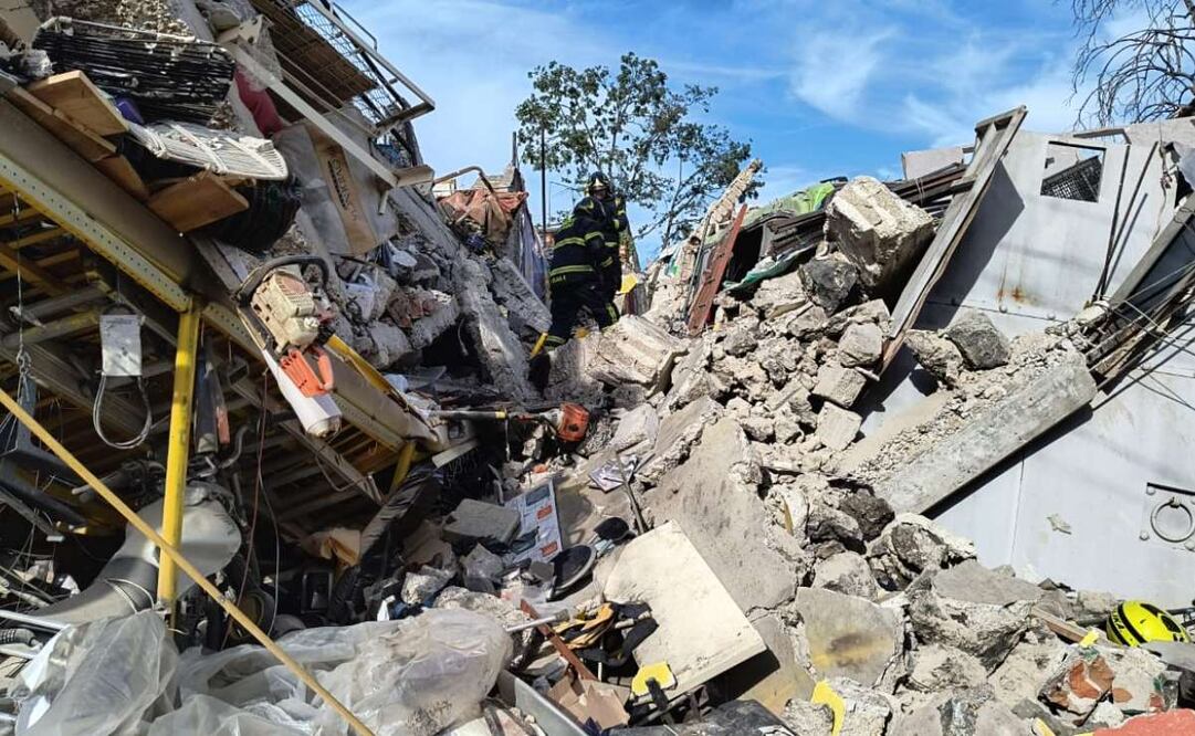 Un domicilio ubicado las calles Jesús Lecuona y Francisco I. Madero, en la colonia Miguel Hidalgo, en la alcaldía Tlalpan, explotó por la acumulación de gas. Foto: Especial