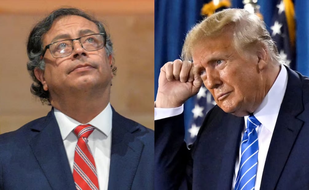 Gustavo Petro y Donald Trump. Foto: Archivo
