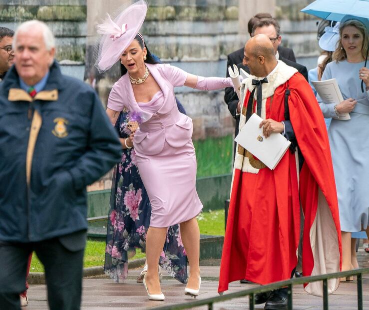 Katy Perry en coronación de Carlos III . Foto: Jane Barlow / POOL / AFP, Archivo EL UNIVERSAL.