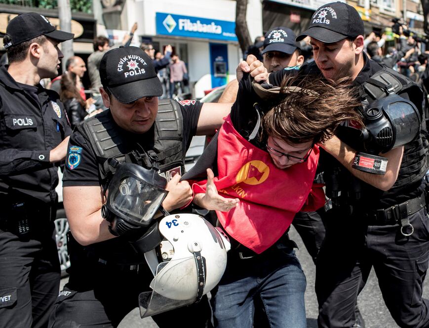 Día del Trabajo. Detienen en Estambul a 77 personas en marchas del 1° de Mayo