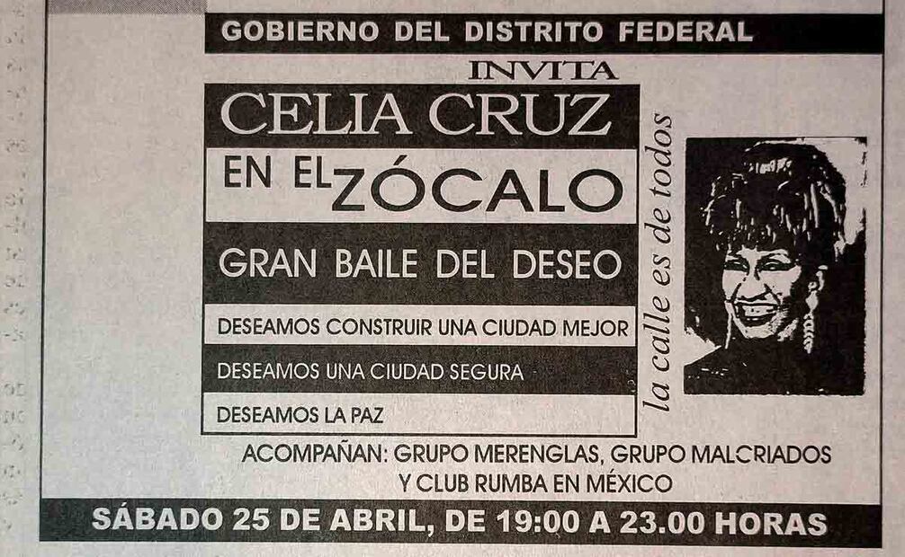 Previo al gran evento multitudinario en el Zócalo de la ciudad, el gobierno del entonces Distrito Federal difundió la invitación en los medios de comunicación y periódicos. Foto: Hemeroteca El Universal.