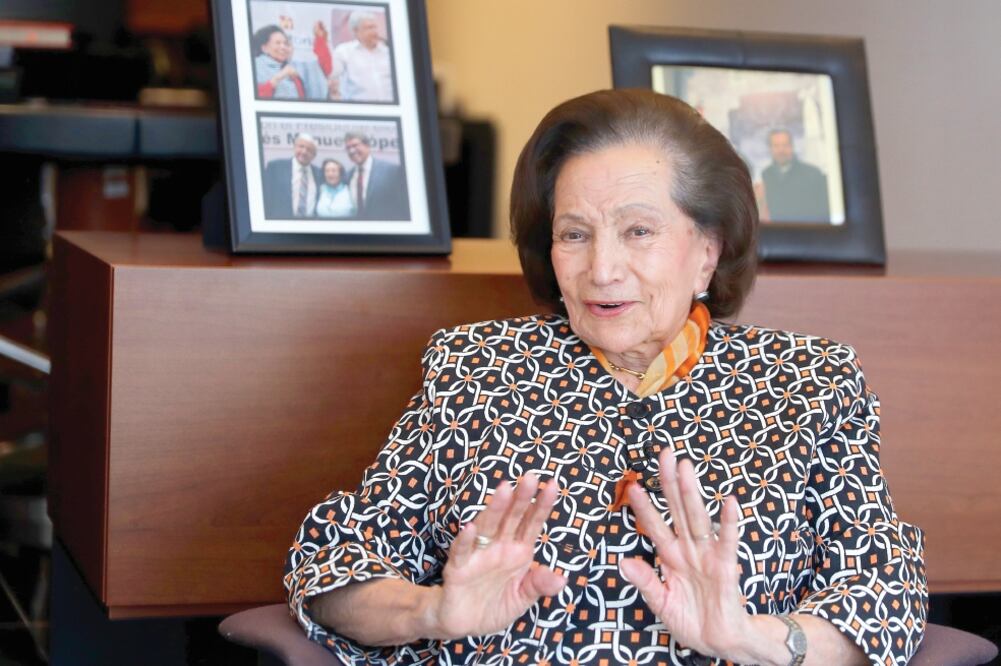 Decana del Senado, Ifigenia Martínez. Foto: LUCÍA GODÍNEZ. EL UNIVERSAL