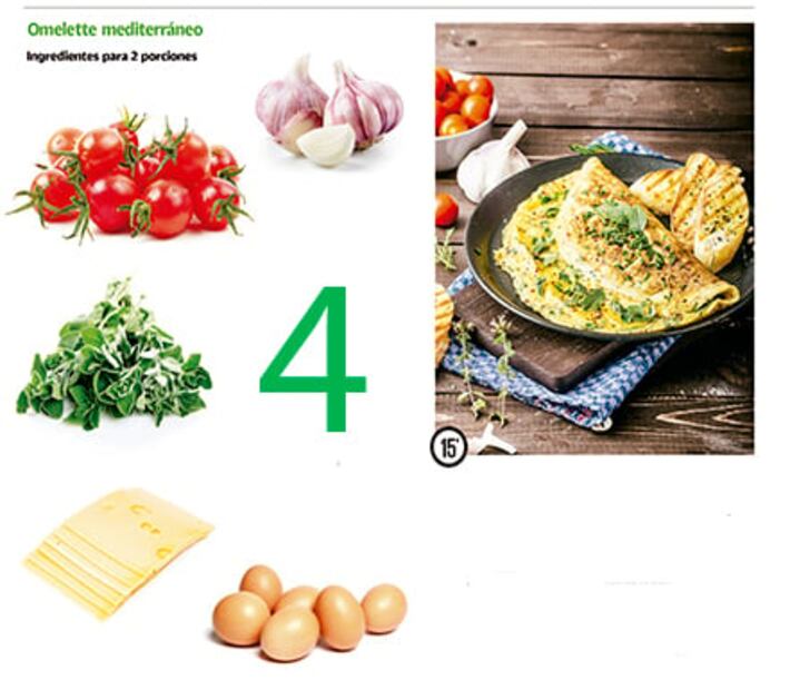 Consiente a tu familia con sencillos y nutritivos omelettes  para el desayuno