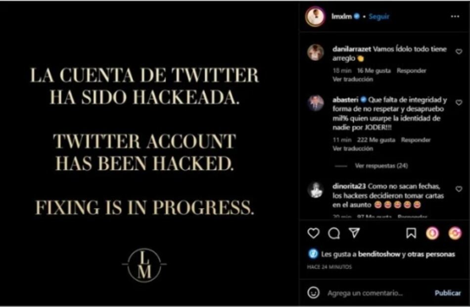 La reacción de Alejandro Basteri tras descubrir que Luis Miguel fue hackeado