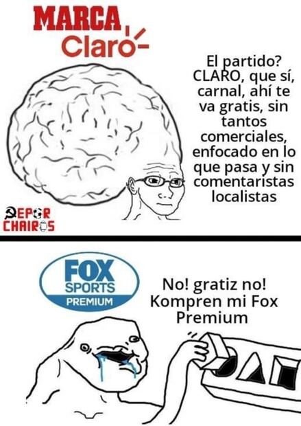 Fox Sports tiró la transmisión a Claro y los memes no faltaron