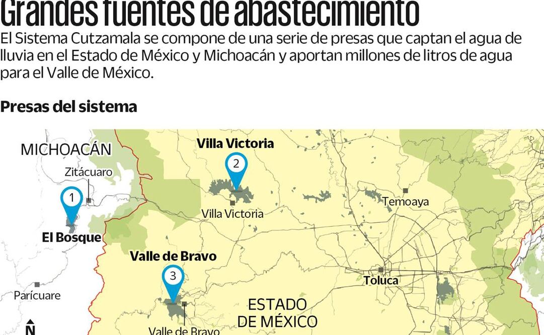 niveles de presas. Foto: Especial