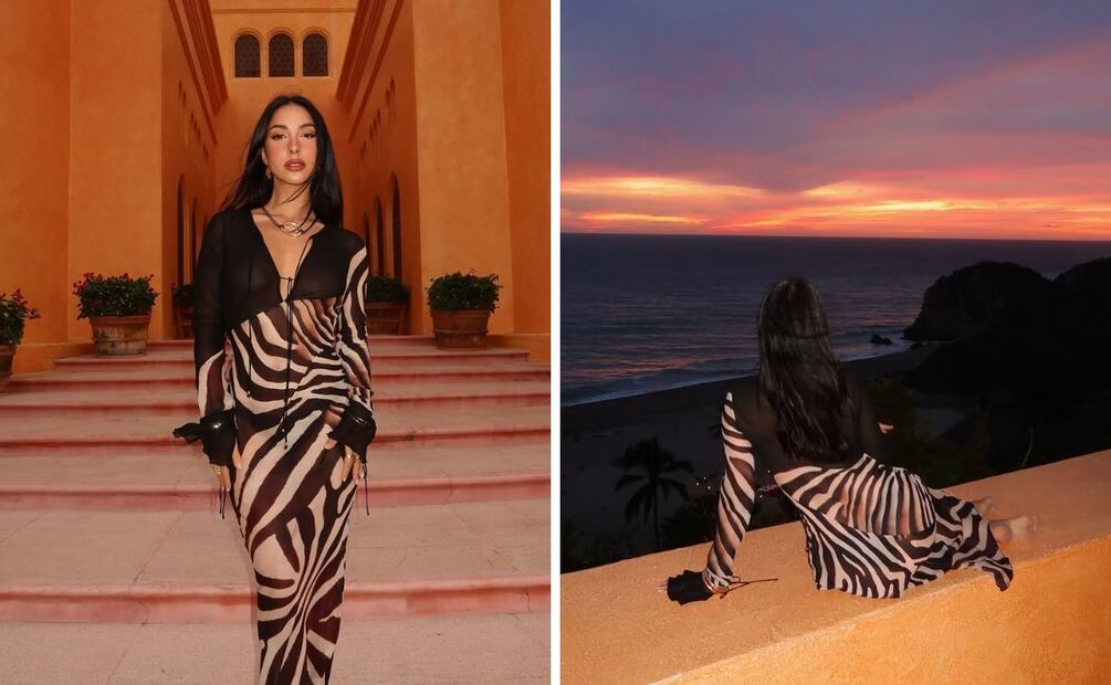 El estampado de cebra se puede lucir en total looks. Foto: Instagram @oficialmariachacon