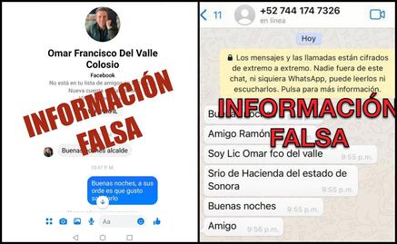Clonan perfiles de WhatsApp y Facebook del Secretario de Hacienda de Sonora