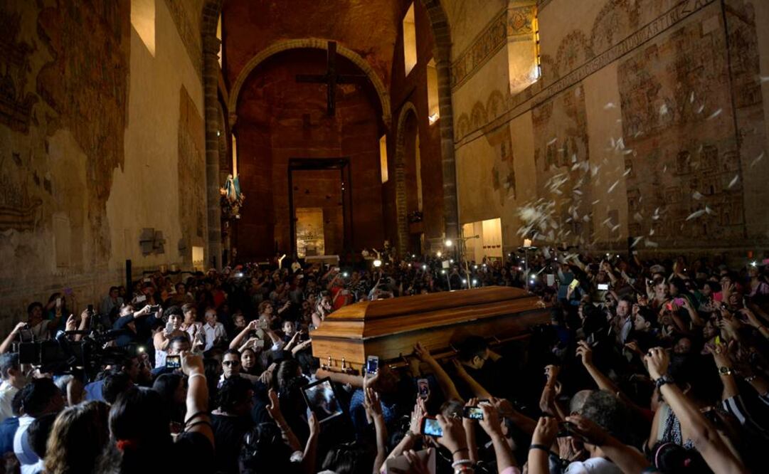 En la catedral de la ciudad de Cuernavaca se realizó una misa de cuerpo presente en honor a Joan Sebastian   Foto: Tony Rivera/Ciudadanos MX