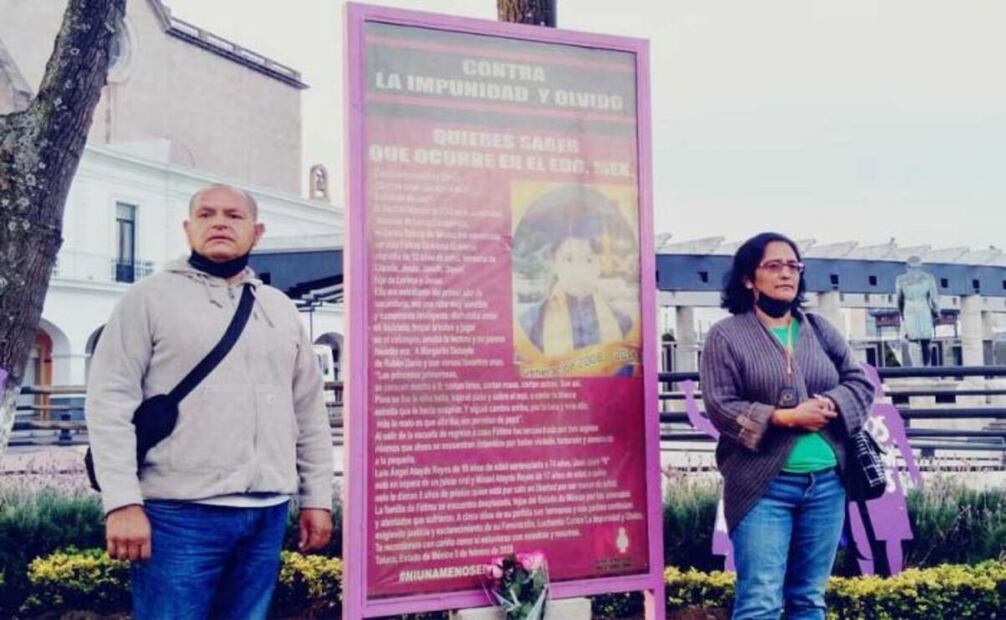 La Corte reconoce los daños y establece medidas específicas ante el desplazamiento forzado que vivió la familia derivado del feminicidio de Fátima (15/05/2025). Foto: Especial