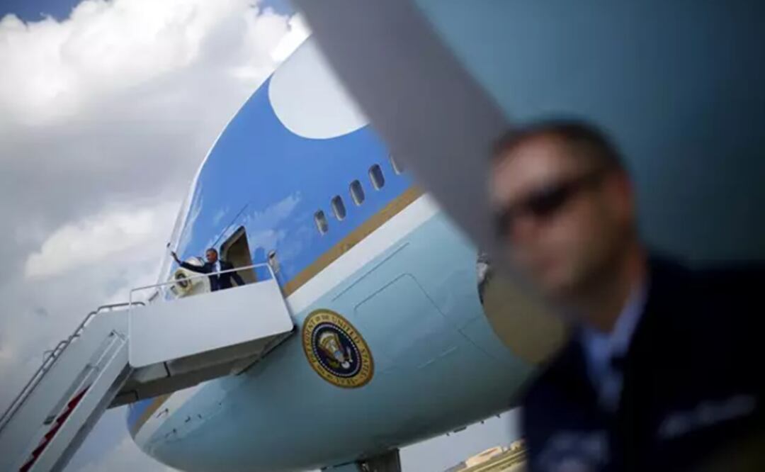El Air Force One en la base militar Andrews. Foto: Europa Press