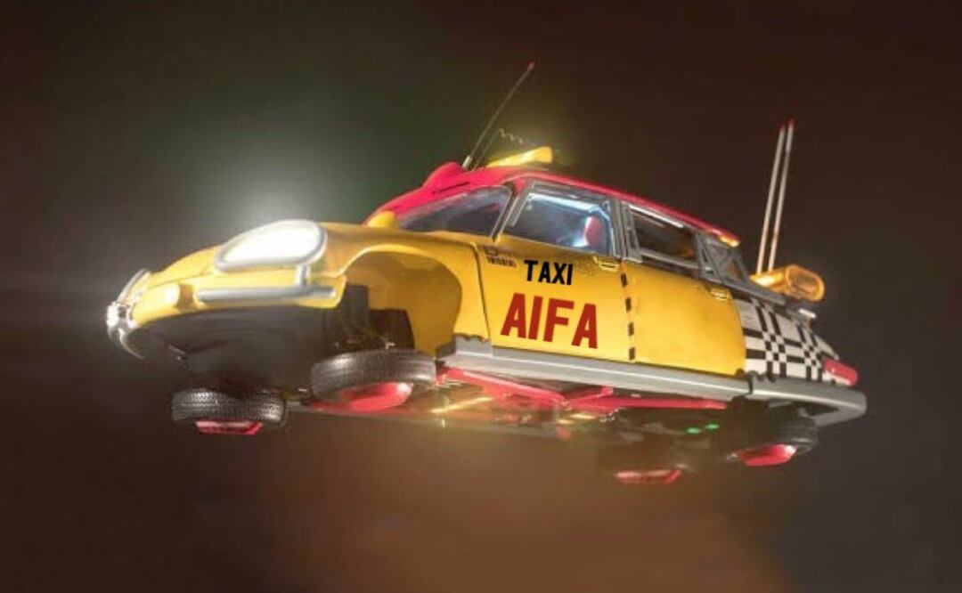 Foto: Tomada de @Funesta/ Usuarios en Twitter difundieron MEMES sobre los taxis aéreos 