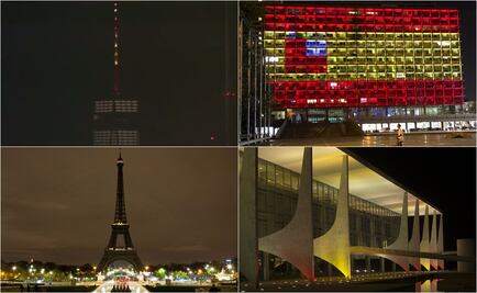 Monumentos del mundo homenajean a víctimas de atentado en Barcelona
