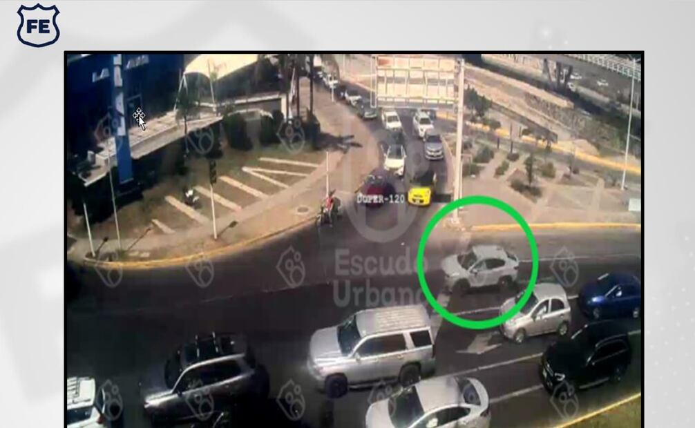 14:19 horas sobre los cruces Av. Acueducto y Av. Patria, colonia Lomas del Bosque, en Zapopan. Foto: Especial