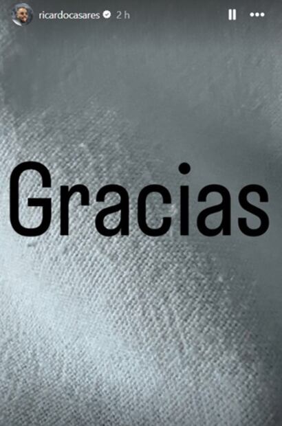 Con este breve mensaje en sus redes sociales, el conductor respondió a las muestras de cariño que ha recibido. Foto: Captura de pantalla