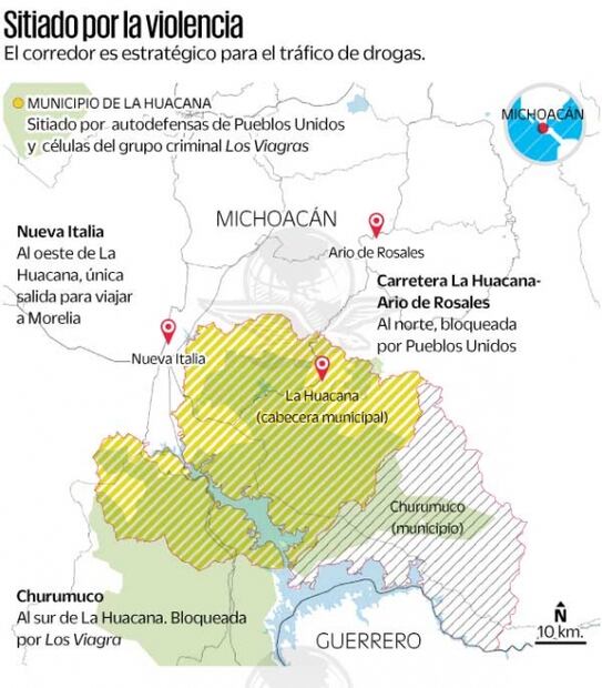 Extienden cárteles y autodefensas guerra en Michoacán