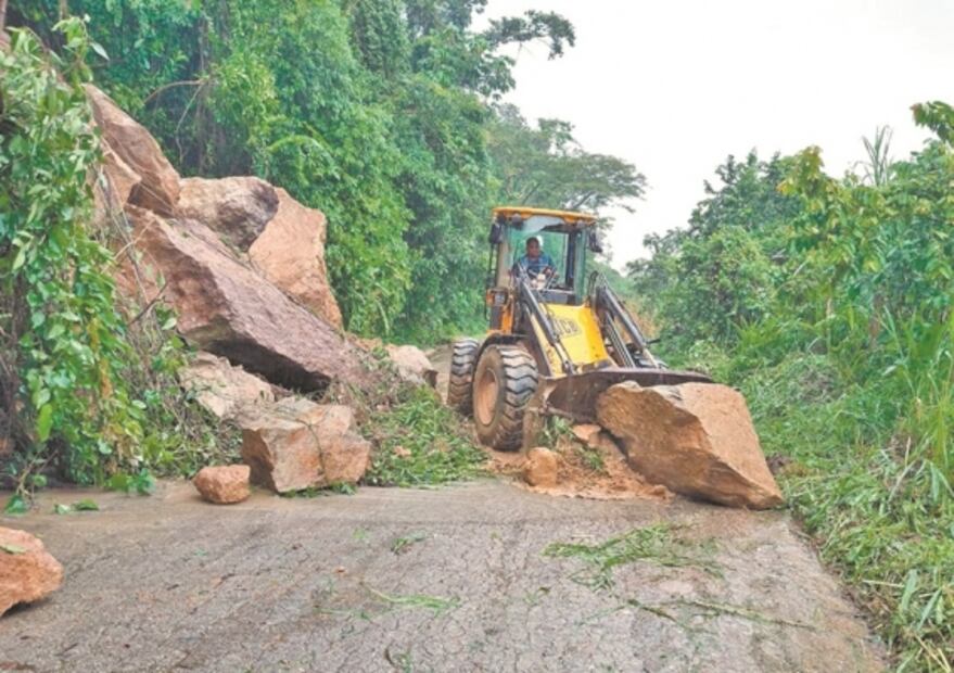 Gamma deja inundaciones y varios daños materiales