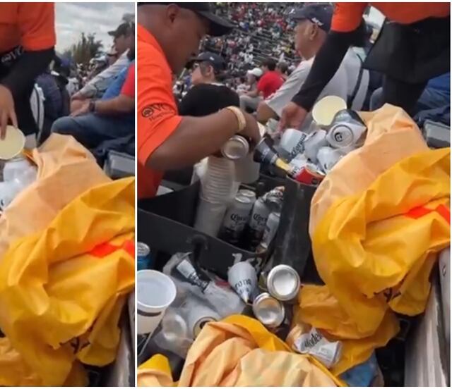 Nascar México 2025; captan a vendedores diluyendo cerveza con agua contaminada