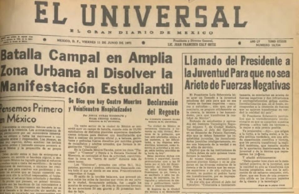 El "Halconazo", como lo vivieron reporteros de EL UNIVERSAL