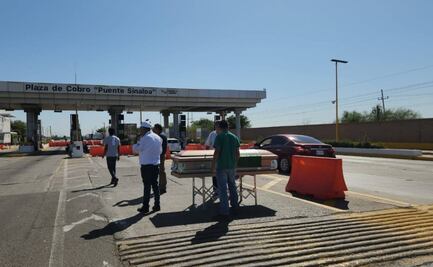 Agricultores colocan ataúd en carretera México-Nogales; protestan por precio de cosechas