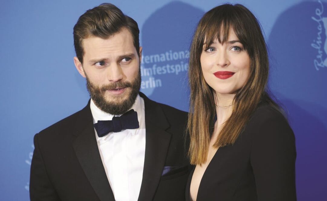 Jamie Dornan y Dakota Johnson en los papeles de Christian Grey y Anastasia Steele. FOTO: Archivo Reuters 