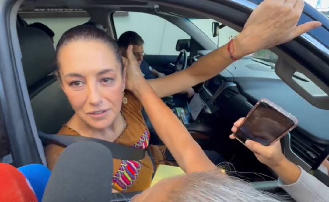 Claudia Sheinbaum, presidenta de México, rumbo a Puerto Escondido este 26 de enero del 2025. Foto: Captura de pantalla