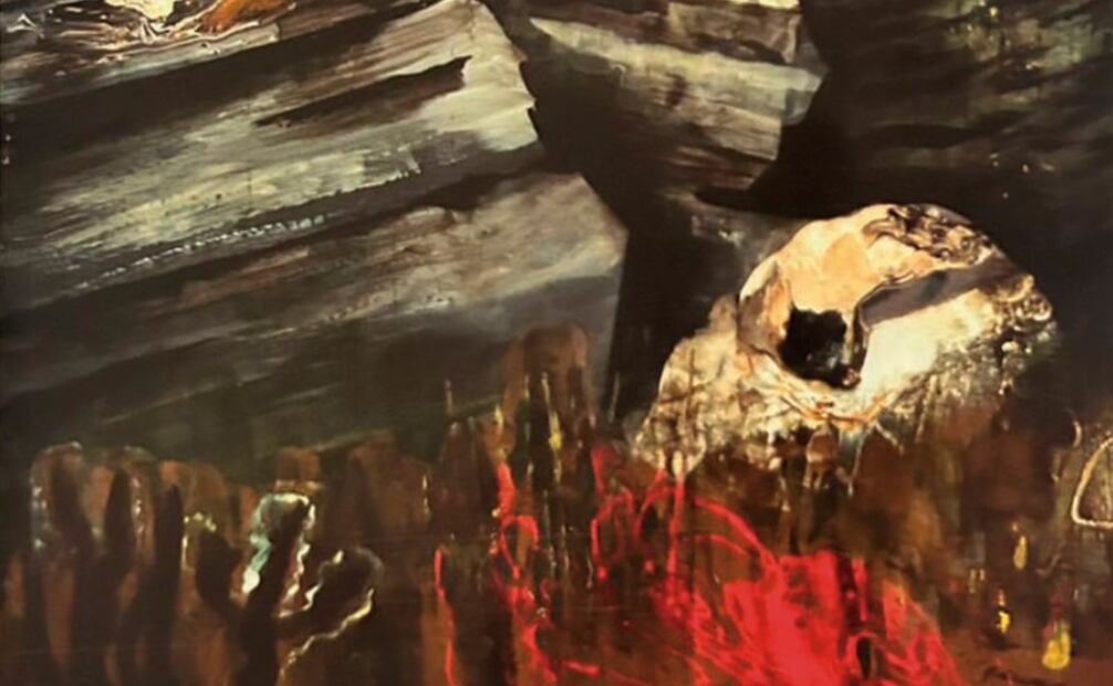 Un paisaje del artista, pintado en 1936, hoy en el Museo Kaluz. Foto: Libro Siqueiros documentado. Testimonios de un proceso creativo (INBAL)