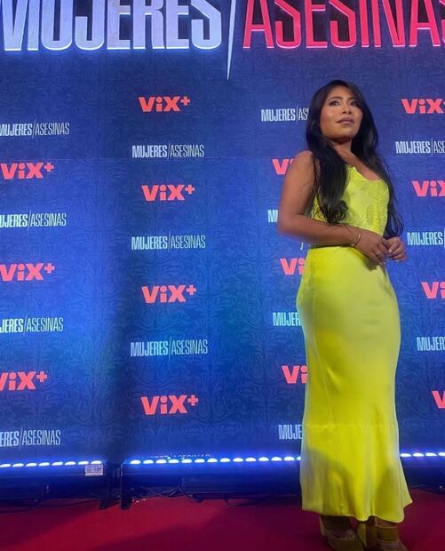 Yalitza Aparicio derrocha estilo en vestido lencero amarillo fosforescente