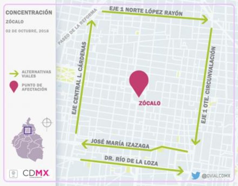 Minuto a minuto de la marcha por 50 años del 2 de octubre