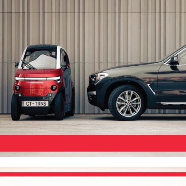 Así es el City Transformer, el auto plegable fácil de estacionar