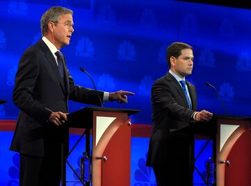Bush y Rubio se enfrentan en tercer debate republicano