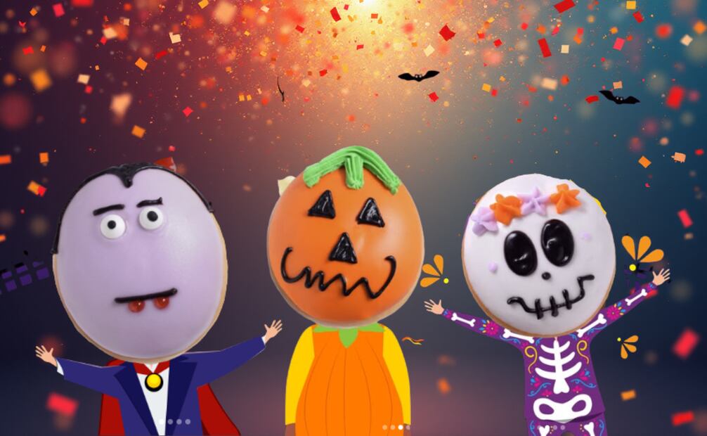 Krispy Kreme lanzó una nueva colección de donas para celebrar Halloween. Foto: Instagram