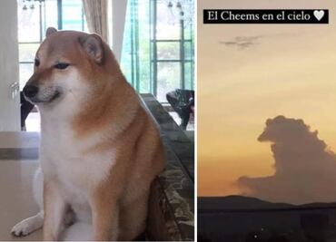 ¿Cheems aparece en el cielo? Se viraliza peculiar nube con la forma del perrito