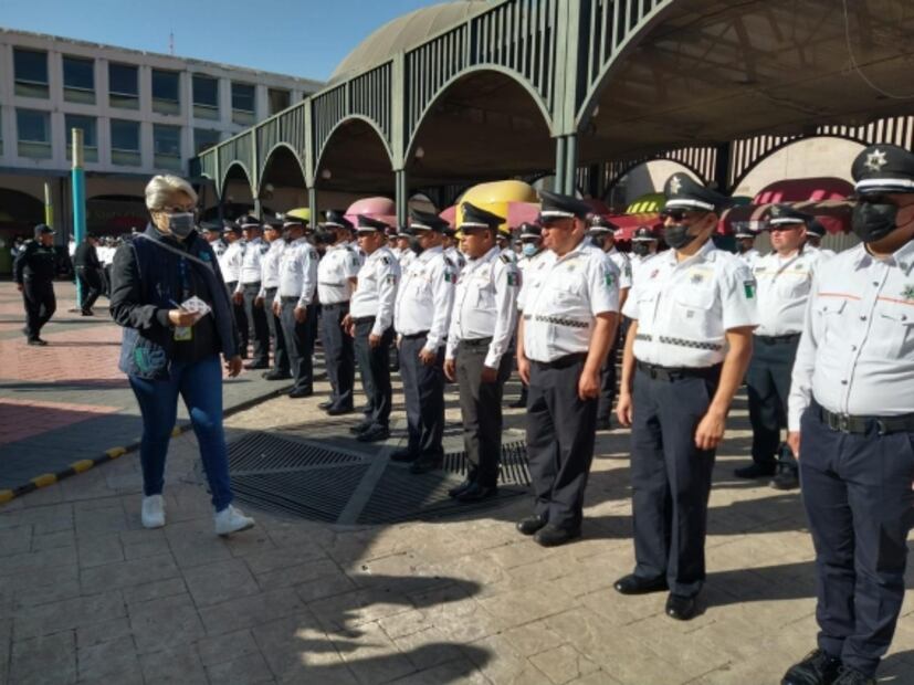 8M: Derechos Humanos del Edomex verifica que policías no porten armas durante marchas